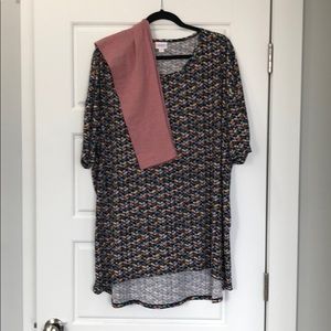 LuLaRoe Outfit - 3XL Irma and Matching TC Leggings